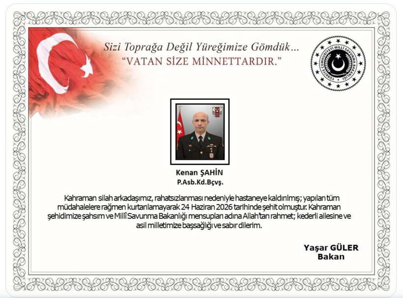 Suriye'de bir asker şehit oldu - Resim : 1