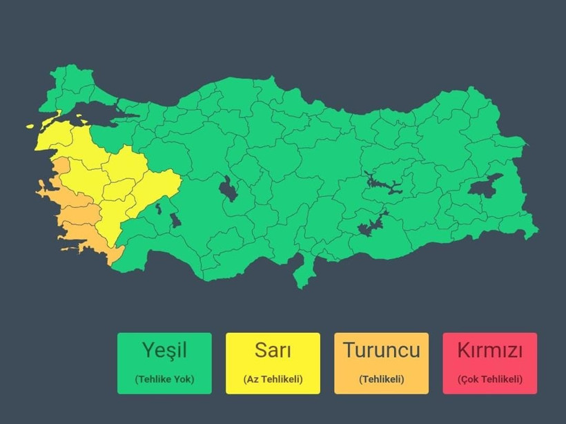 Meteoroloji 'turuncu kod' verdi, bakanlık alarma geçti - Resim : 1