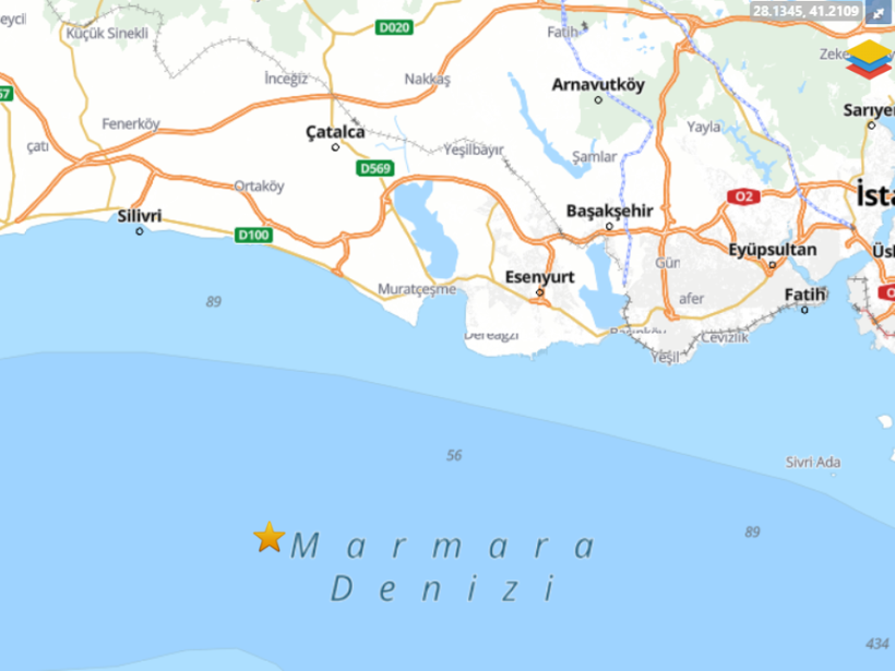 Marmara Denizi'nde deprem! İstanbul'da hissedildi - Resim : 1