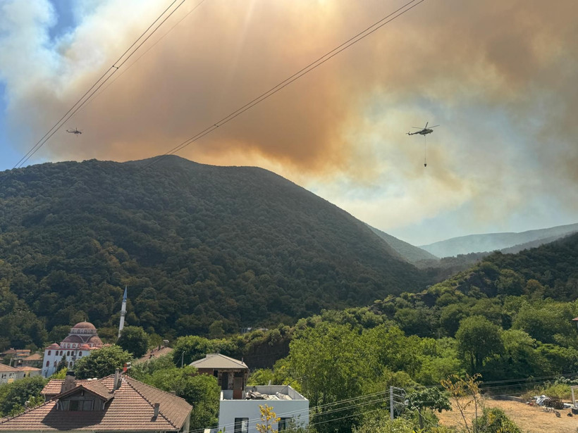 Geyve'de yangın: Yola yaklaştı, mahalle boşaltıldı - Resim: 6