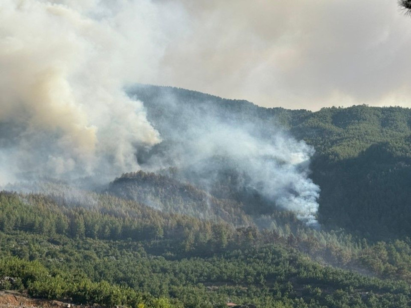 Antalya'da 5 ilçedeki orman yangınlarının 2'sine müdahale sürüyor - Resim: 51