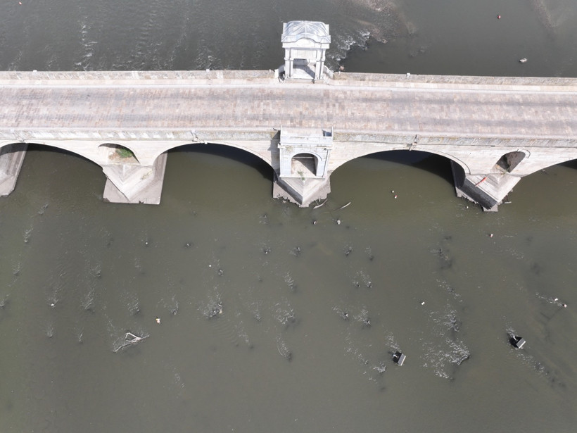 Meriç çekildi, tarih ortaya çıktı! 1830’ların ahşap köprüsü yeniden göründü - Resim : 7