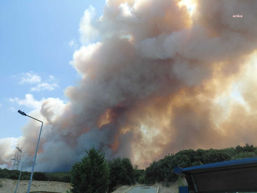 Gökyüzü resmen karardı: Çanakkale'de orman yangını - Resim: 22