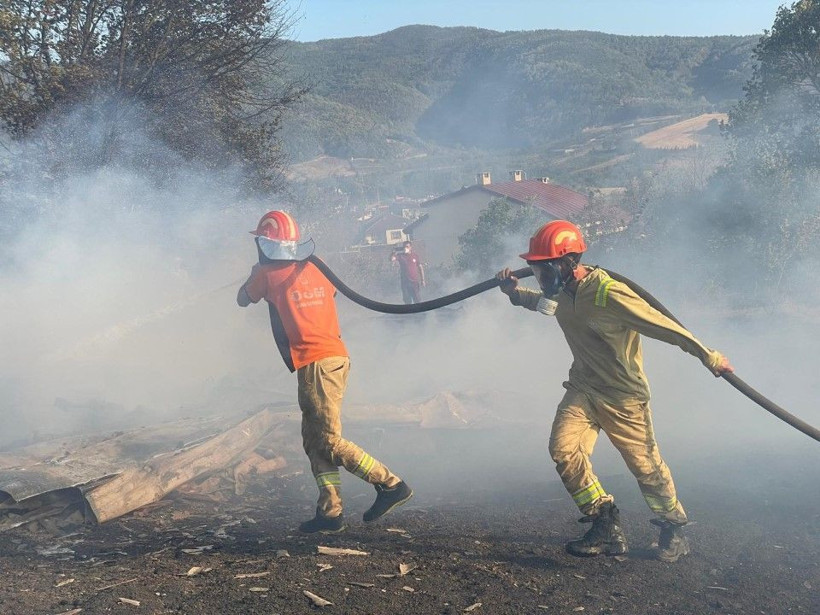 Kocaeli'de çıkan orman yangınına müdahale ediliyor - Resim: 14