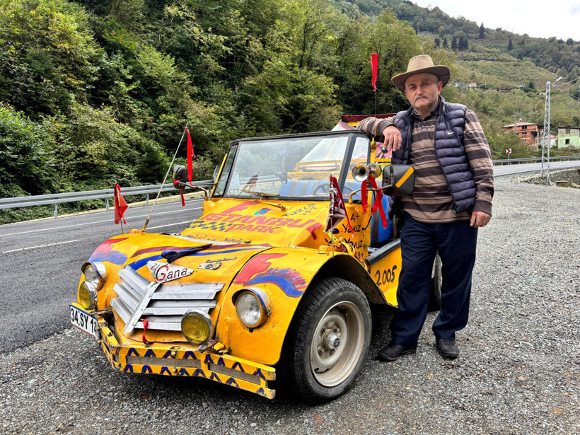Karadeniz usulü cabrio: Hayalini kurduğu üstü açılır arabayı kendisi yaptı - Resim : 1