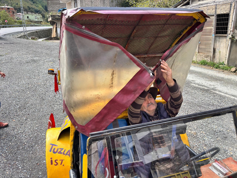 Karadeniz usulü cabrio: Hayalini kurduğu üstü açılır arabayı kendisi yaptı - Resim : 2