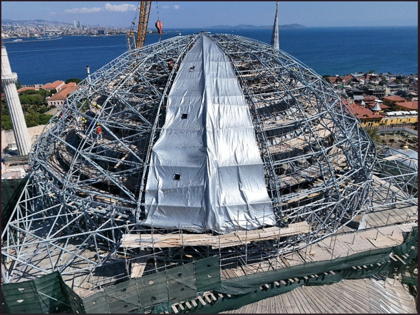 Ayasofya'da restorasyonda yeni aşama - Resim : 3