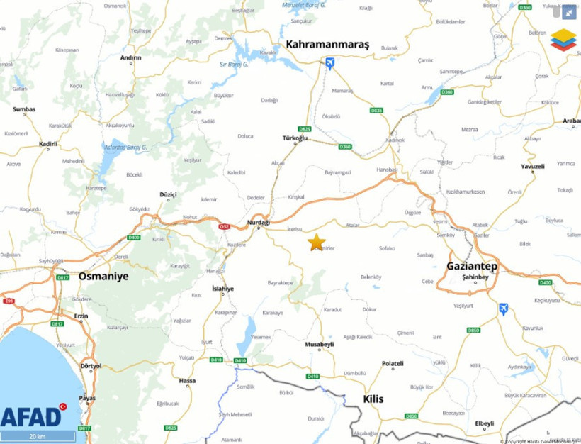 Gaziantep'te 4.6 büyüklüğünde deprem - Resim : 1