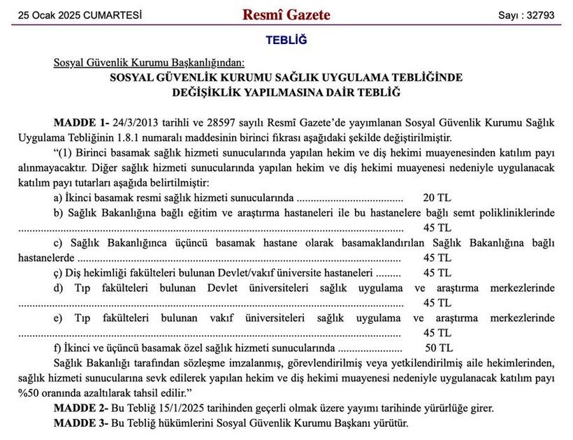 Sağlıkta katılım payına yüzde 650'lik zam - Resim : 1