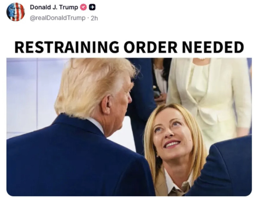 NATO Zirvesi'ne saatler kala Trump'tan Meloni'yi çıldırtacak paylaşım - Resim : 1