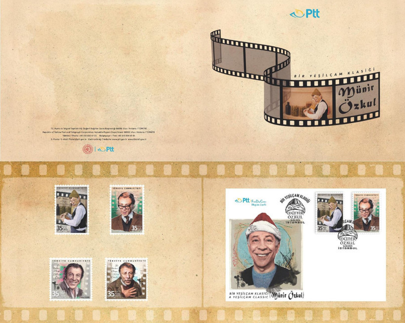 Yeşilçam’ın efsanesi Münir Özkul 100. yaşında pullarla anıldı - Resim : 1