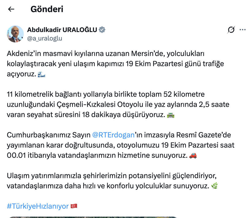 2,5 saatlik yolu 18 dakikaya düşürecek otoyol açılıyor! Tarih belli oldu - Resim : 2