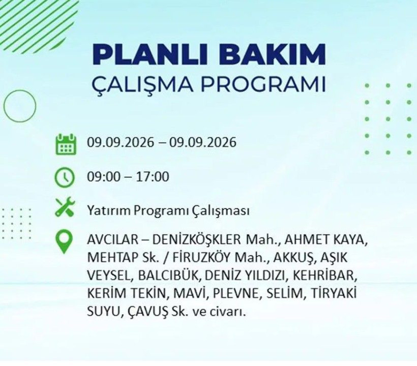 İstanbul'un 24 ilçesi bu gece yarısı kararacak. İşte elektriksiz kalacak mahalleler - Resim: 22
