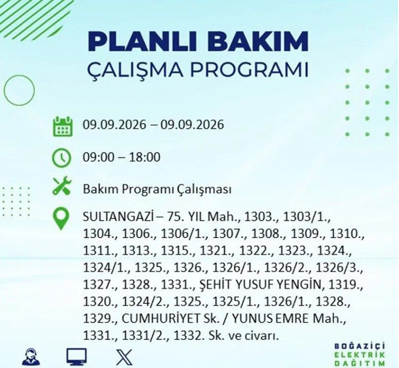 İstanbul'un 24 ilçesi bu gece yarısı kararacak. İşte elektriksiz kalacak mahalleler - Resim: 52