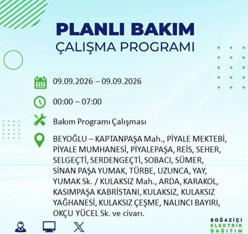İstanbul'un 24 ilçesi bu gece yarısı kararacak. İşte elektriksiz kalacak mahalleler - Resim: 53