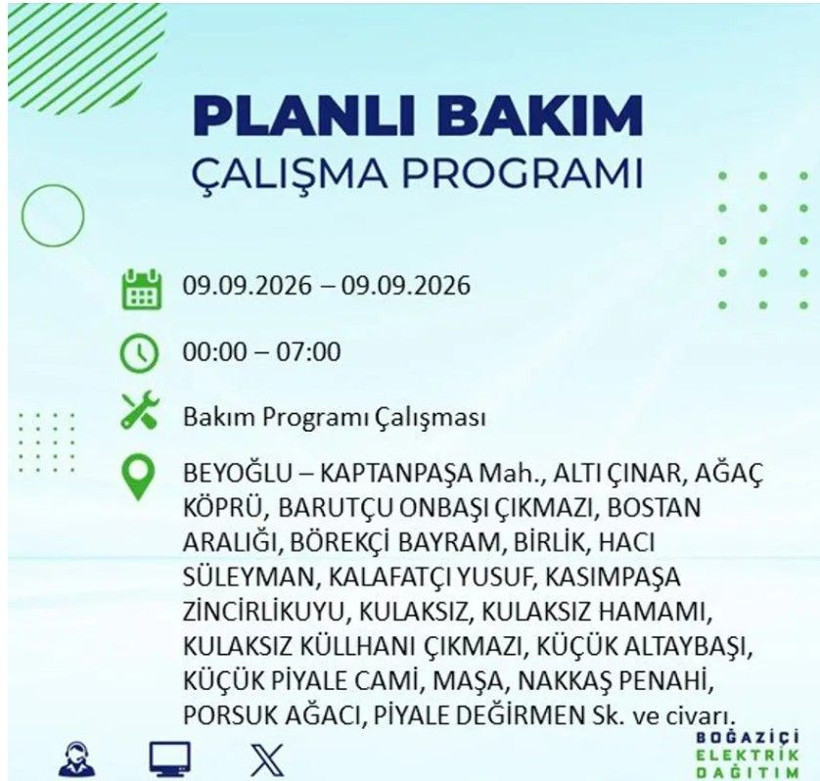 İstanbul'un 24 ilçesi bu gece yarısı kararacak. İşte elektriksiz kalacak mahalleler - Resim: 46