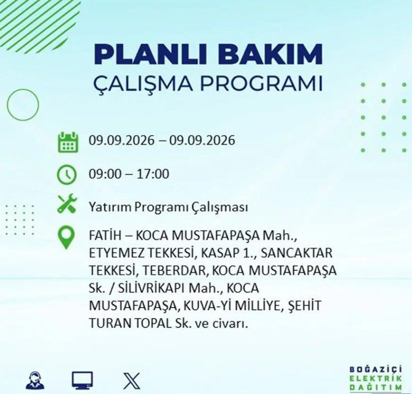 İstanbul'un 24 ilçesi bu gece yarısı kararacak. İşte elektriksiz kalacak mahalleler - Resim: 20
