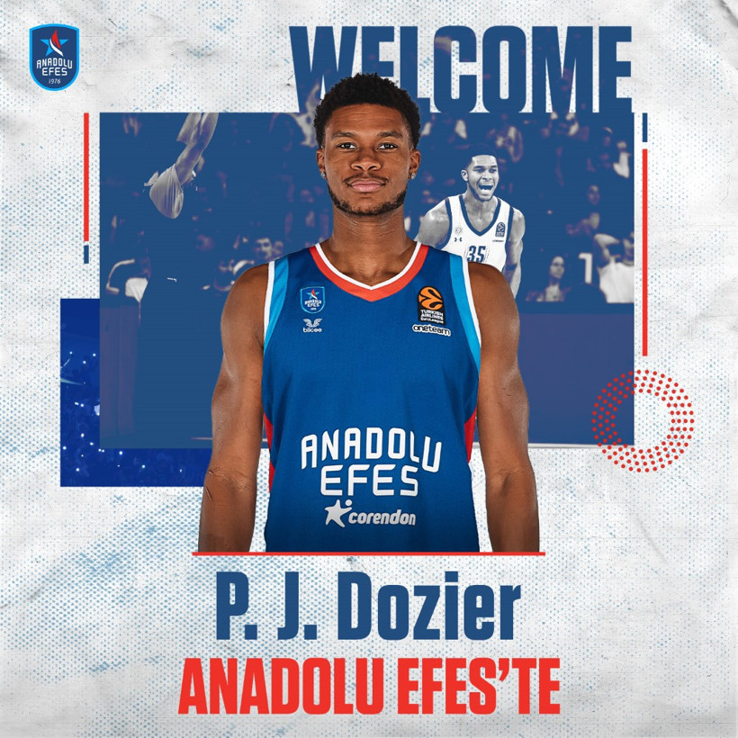 P. J. Dozier resmen Anadolu Efes'te - Resim : 1
