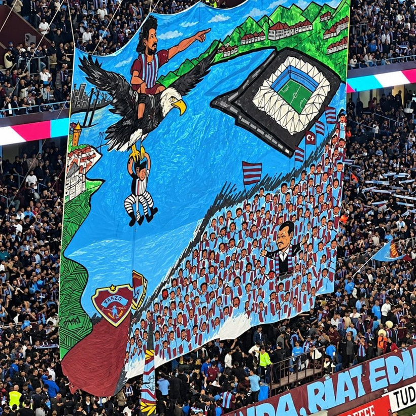 Trabzon'da Beşiktaşlıları kızdıran Salah koreografisi - Resim : 1