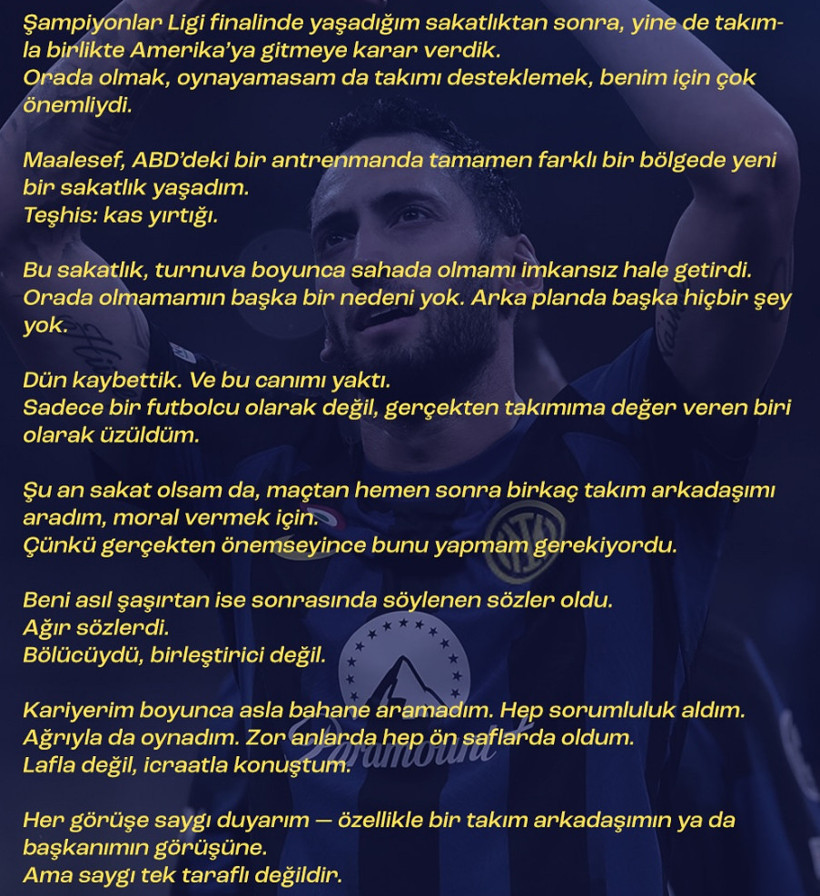 Hakan Çalhanoğlu sessizliğini bozdu: Martinez ve Marotta'ya tokat gibi yanıt - Resim : 3