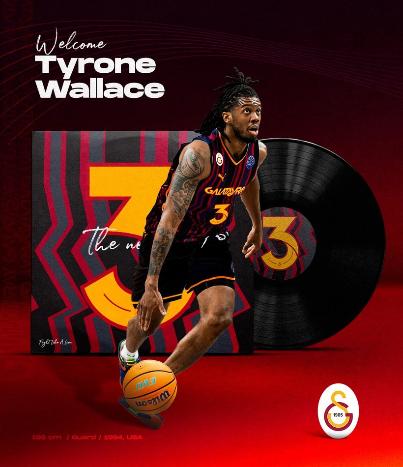 Galatasaray'a NBA patentli guard: Tyrone Wallace - Resim : 1