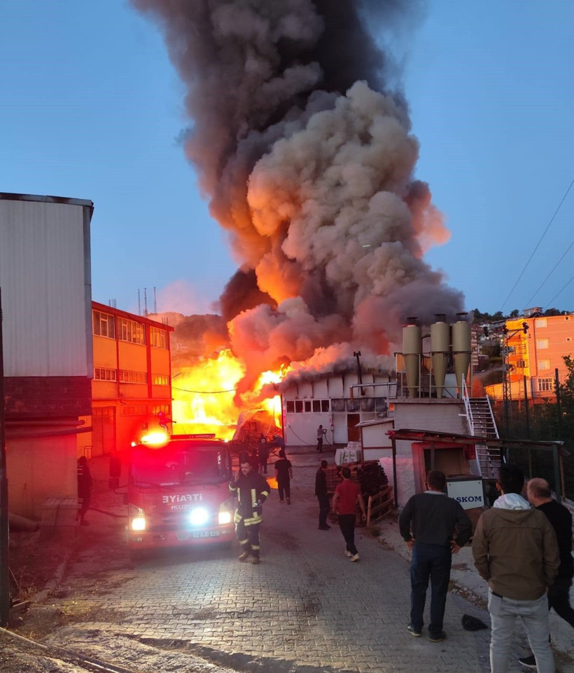 Silah fabrikasında korkutan yangın - Resim : 1